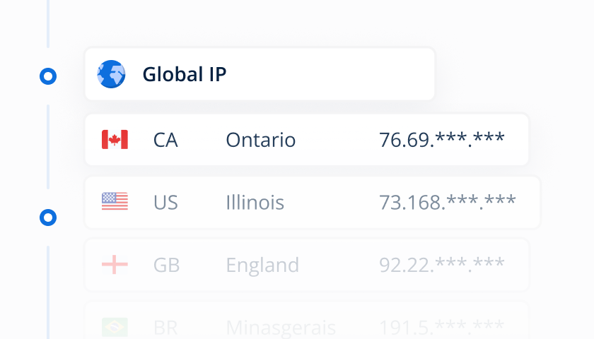 Large residential IP pool